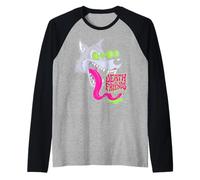 Howling Wolf Retro Biker Lowbrow Wolves Rockabilly 50s Maglia con Maniche Raglan