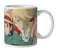 Studio Ghibli La tazza a forma di castello, bianca, stampata, in ceramica, in co