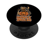 Howly Sorride Lupo su Zucca PopSockets PopGrip Adesivo
