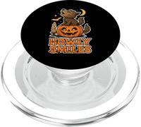 Howly Sorride Lupo su Zucca PopSockets PopGrip per MagSafe