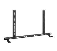 Howonder Supporto per soundbar sotto la TV, supporto per soundbar interamente in metallo, profondità regolabile da 9,4 cm a 15 cm, supporta fino a 15 kg, facile da installare, HD-128, nero