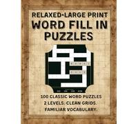 HowWords Classic XL Volume 5 - Large Print Word Fill-In Puzzles for Adults: 100 Word Placement Brain Games in Large Print | 8.5 x 11 | Two Difficulty Levels | No Clues, No Trivia - Pure Word Logic