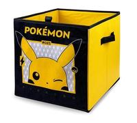 HOX Scatole portaoggetti pieghevoli Pokemon per bambini, con manici, resistenti e di alta qualità, in tessuto di alta qualità, compatibili con mobili Ikea Kallax, perfette per organizzare la stanza