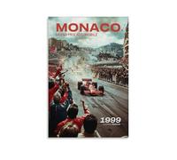 hoxaooi Empire Interactive - Poster per la grande gara d'epoca di Monaco 1999, per camere, decorazione da parete su tela, 30 x 45 cm