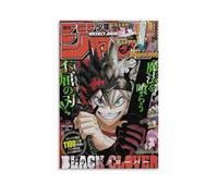hoxaooi Poster giapponese anime manga Black Clover per camera, decorazione da parete su tela, 30 x 45 cm