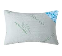 HOXXME Cuscini in memory foam triturati per dormire, rinfrescanti con cerniera traspirante, cuscino da letto in memory foam, 1 pezzo, cuscino rigido in gel per supporto del collo, cuscino per riposo a