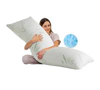 HOXXME Cuscino per il corpo per adulti, in memory foam, lungo e completo, per dormire, con copertura traspirante, grande abbraccio, per chi dorme lateralmente/schiena, 50 x 137 cm