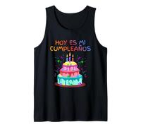 Hoy ES Mi cumpleaños Oggi è Il Mio Compleanno en Espanol Canotta