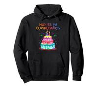 Hoy ES Mi cumpleaños Oggi è Il Mio Compleanno en Espanol Felpa con Cappuccio