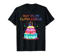 Hoy ES Mi cumpleaños Oggi è Il Mio Compleanno en Espanol Maglietta