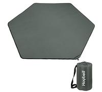 Hoybell Tappetino esagonale per box, compatibile con box POP N GO, materasso autogonfiante da 150 cm, tappetino da gioco per bambini, portatile e confortevole, con custodia per il trasporto, grigio