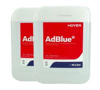 Hoyer ad-Blue Soluzione Urea Adblue Con Auslaufschlauch, Ablassrohr, 2x10 Litro