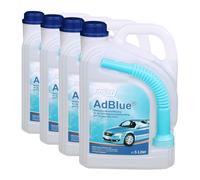Hoyer ad-Blue Soluzione Urea Adblue Con Auslaufschlauch, Ablassrohr, 4x5 Litro