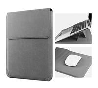 HoYiXi 13.3'' Laptop Custodia Sleeve Case Pelle Compatibile con MacBook Air M1 M2 2022-2018/MacBook Pro M2 2022-2016/Surface Pro 8/Surface Go 3 13-13.3'' Dell Lenovo HP ASUS Acer HUAWEI PC, Grigio