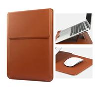 HoYiXi 13.3'' Laptop Custodia Sleeve Case Pelle Compatibile con MacBook Air M1 M2 2022-2018/MacBook Pro M2 2022-2016/Surface Pro 8/Surface Go 3 13-13.3'' Dell Lenovo HP ASUS Acer HUAWEI PC, Marrone