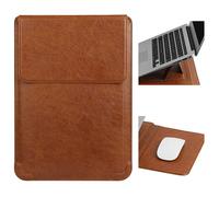 HoYiXi 13,3 Pollici Custodia con Supporto per Laptop-Compatibile con 13 MacBook Neo 2026/MacBook Air/Pro 13 (M4/M3/M2/M1), Surface Pro 8 2021, iPad Pro 12,9 & 13-13,3" Laptop Sleeve Case,Marrone