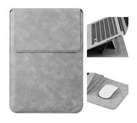 HoYiXi 15,6 16 Pollici Custodia con Supporto per Laptop-Compatibile con MacBook Pro 16 2025-2021/ASUS Vivobook 15/Huawei/MacBook Pro 15/Galaxy Book Flex 15,15-16'' Laptop Cover,Grigio chiaro