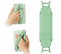 HoYiXi Cinghia elastica universale morbida per eReader da 6-7 pollici, compatibile con Kindle, Kobo, PocketBook, Tolino, cinghia da polso ad alta elasticità per eReader da 6", 17,3 cm, 7", verde