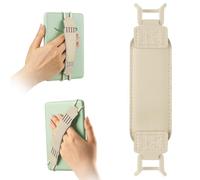 HoYiXi Cinghia elastica universale morbida per eReader da 6-7 pollici, compatibile con Kindle, Kobo, PocketBook, Tolino, cinghia da polso ad alta elasticità per eReader da 6", 17,3 cm, 17,8 cm, bianco
