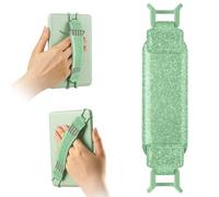 HoYiXi Cinghia elastica universale morbida per eReader da 6-7 pollici, compatibile con Kindle, Kobo, PocketBook, Tolino, cinghia da polso ad alta elasticità per eReader da 6", 17,3 cm, 17,8 cm, verde