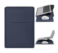 HoYiXi Custodia con Supporto per laptop da 15,6 16 pollici, Compatibile con MacBook Pro 16/15.4'' MacBook Pro 15/Galaxy Book Flex 15/15''-16'' Dell HP ASUS Supporto laptop Sleeve-Blu
