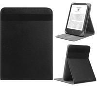 HoYiXi Custodia per 7" Kindle Paperwhite/Colorsoft 2024,verticale Flip Stand Cover compatibile con 6"-6.8" E-Book Reader Paperwhite Kobo Tolino Ebook Pocketbook Ereader- nero