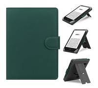 HoYiXi Custodia Universale Compatibile con 6”-6.8” Kobo/PocketBook/Tolino/Sony E-Book eReader Kindle Paperwhite/Kobo Clara HD/Kobo Clara 2E Pelle Cover con Stand per 6-6.8” E-Book Kindle, verde