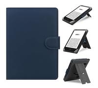 HoYiXi Custodia Universale Compatibile con 6”-6.8” Kobo/PocketBook/Tolino/Sony E-Book eReader Kindle Paperwhite/Kobo Clara HD/Kobo Clara 2E Pelle Cover con Stand per 6-6.8” E-Book Kindle, blu