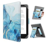 HoYiXi Custodia Universale for 6.8'' / 7“ Kindle Paperwhite 2024-2012 Compatibile Kobo Clara HD/Kobo Clara 2E /PocketBook/Tolino/Sony eReader Cover Case Bracket standing function,Dali Blue