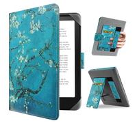 HoYiXi Custodia Universale for 6.8'' / 7“ Kindle Paperwhite 2024-2012 Compatibile Kobo Clara HD/Kobo Clara 2E /PocketBook/Tolino/Sony eReader Cover Case Bracket standing function,fiore