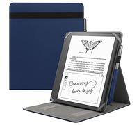 HoYiXi Custodia universale per 11 pollici Kindle Scribe (2025 Release),Compatibile 10,3 pollici Remarkable 2(2020 Release),Cover pieghevole con verticale Flip Stand e Portamatite - Blu