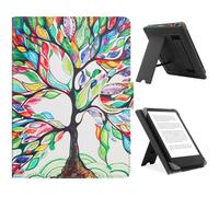 HoYiXi Custodia Universale per 6.8",7" eReader Compatibile Kindle Paperwhite/Kobo/PocketBook/Tolino/Sony E-Book Reader Cover Case for 6"-7'' E-Book Reader con Stand,Albero