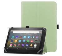 HoYiXi Custodia universale per 7-8 pollici tablet Fire HD 8 2020/2022 e Fire HD 8 Plus 2020/2022 con supporto e Cover protettiva per cinturino da polso per 7"-8" Samsung Lenovo Android tablet - verde