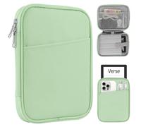 HoYiXi Custodia universale per 7" Kindle Paperwhite/Colorsoft 2024 Compatible with 6.8" Paperwhite 2021-2012/6-6.8 pollici eReaders Kobo/Tolino/Sony With Anti-Drop Protective Sleeve Case,Verde