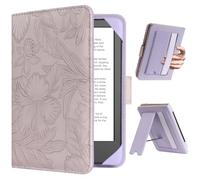HoYiXi Custodia universale per eReader da 6", compatibile con Kindle/Kobo Clara HD/Kobo Clara 2E/Paperwhite/Pocketbook/Tolino eReader, con cinghia da polso e cavalletto, custodia per eReader da 6
