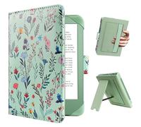 HoYiXi Custodia universale per eReader da 6", compatibile con Kindle/Kobo Clara HD/Kobo Clara 2E/Paperwhite/PocketBook/Tolino eReader, con cinghia da polso e cavalletto, custodia per eReader da 6