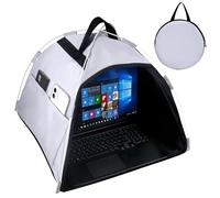 HoYiXi Parasole universale per computer portatile, pieghevole, per lavoro all'aperto, viaggi, per MacBook Air Pro Dell Asus PC da 13-16", grigio