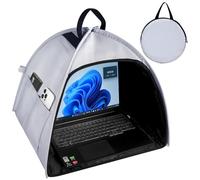 HoYiXi Parasole universale per computer portatile, pieghevole, per lavoro, viaggi e attività all'aperto, per 13-16 pollice Macbook/Hp/Dell/Acer/Asus PC laptop sun shade,grigio