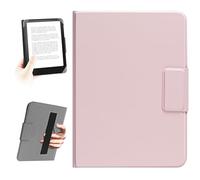 HoYiXi Universale La Custodia per eReader da 6,8",7", Compatibile con Kindle Paperwhite, Colorsoft, Kobo, PocketBook, Tolino e Sony. corda a mano elastica Case per 6"-7"eReader,Rosa