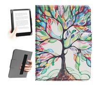 HoYiXi Universale La Custodia per eReader da 6,8",7", Compatibile con Kindle Paperwhite, Colorsoft, Kobo, PocketBook, Tolino e Sony. corda a mano elastica Case per 6"-7"eReader, Albero