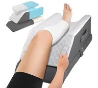 Hoyiyobi Cuscino Gambe Per Dormire, Cuscino a Cuneo per Elevare le Gambe, 45D Foam di Memoria, Regolabile in Altezza, Cuscino Linfatico per il Riposo Cuscino di Elevazione Delle