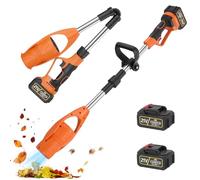 Hoyiyobi Soffiatore a Batteria,Soffiatore Foglie Elettrico, con Batteria da 2 batterie e Caricabatteria,24000 giri/min,per la cura del prato, patio cortile, auto, fogliame e erba