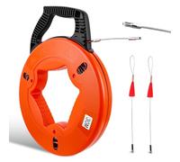 Hoyiyobi Sonda Passacavi Professionale, 5mm 30m Sonda Elettricista, Attrezzo Passafilo E Molla Elettricista, Molla di Guida Kit per L’ Installazione di Cavi Elettricista con Impugnatura