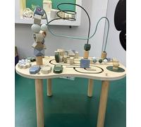 Hoyiyobi Tavolo in Legno multiattività per Bambini Giochi Montessori 2 Anni Giochi in Legno per Bambini 2 3 4 Anni