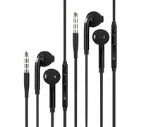 HOYULLI Jack da 3,5 mm con cavo per cuffie (2 pezzi) per telefono Wired Headset Microfono Audio Musica Earphones Auricolari in-Ear Auricolari MP3 PC Tablet Android Auto Aux Compatibile con Samsung