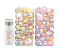 Hozaenwa Adesivi 3D | Stickers Animali Per Decorazioni - 2 Fogli Decalcomanie Per Custodia Telefono - Per Scrapbooking Custodia Telefono Taccuino Laptop Ragazzi Ragazze Party Favoriti Premi Classe