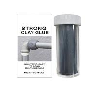 Hozaenwa Colla Adesiva - 30g Argilla Collante Epossidica Riparazione - Impermeabile Adesivo Resistente al Calore a Presa Rapida per Connessione Tubi Metallo Piastrelle Ceramiche per Artigianato