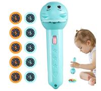 Hozaenwa Proiettore per Bambini | Giocattolo con Oltre 80 Modelli di Proiezione E Dischi Rotanti - con 10 Dischi Lampada Portatile per Giochi Educativi Interattivi Teatro delle Raccontare Storie