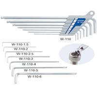 Hozan W-110 Palla Testa Hex Chiave Set Attrezzo Allen W110 7pcball San