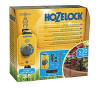 HOZELOCK 2803 0000 - Kit di irrigazione a Goccia da 20 vasi: Sistema Completo autonomo con Programmatore Controller, Ideale per Piante in Vaso e fioriere, per irrigazione precisa e a Risparmio idrico
